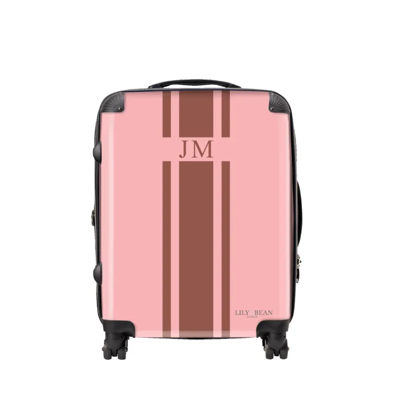 Blush Pink Hardshell Luggage sold by Lily and Bean