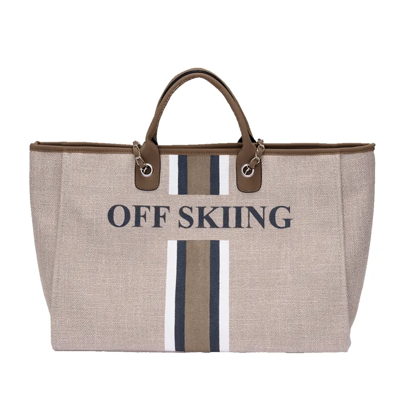 The Lily Canvas Jumbo - Soft Fawn - OFF SKIING sold by Lily and Bean