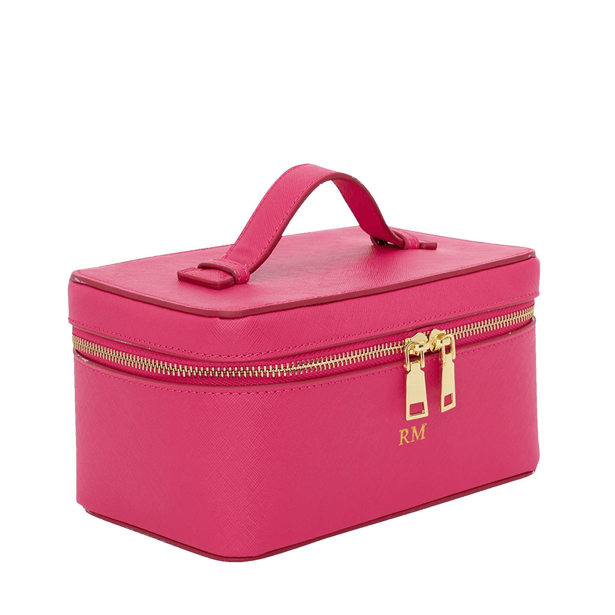 L&B Leather Travel Vanity Case - Hot Pink sold by Lily and Bean product image thumbnail 2