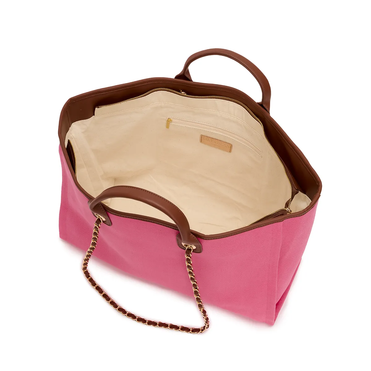 The Lily Rose Pink Tote and Ultimate Cosmetic Duo sold by Lily and Bean product image thumbnail 3