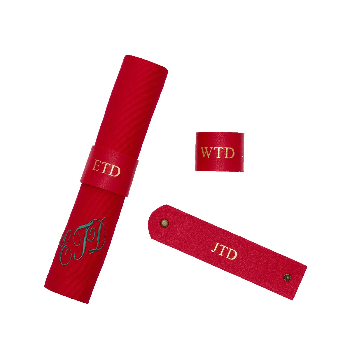 L&B Red Christmas Napkin Rings (One Off) sold by Lily and Bean product image thumbnail 3