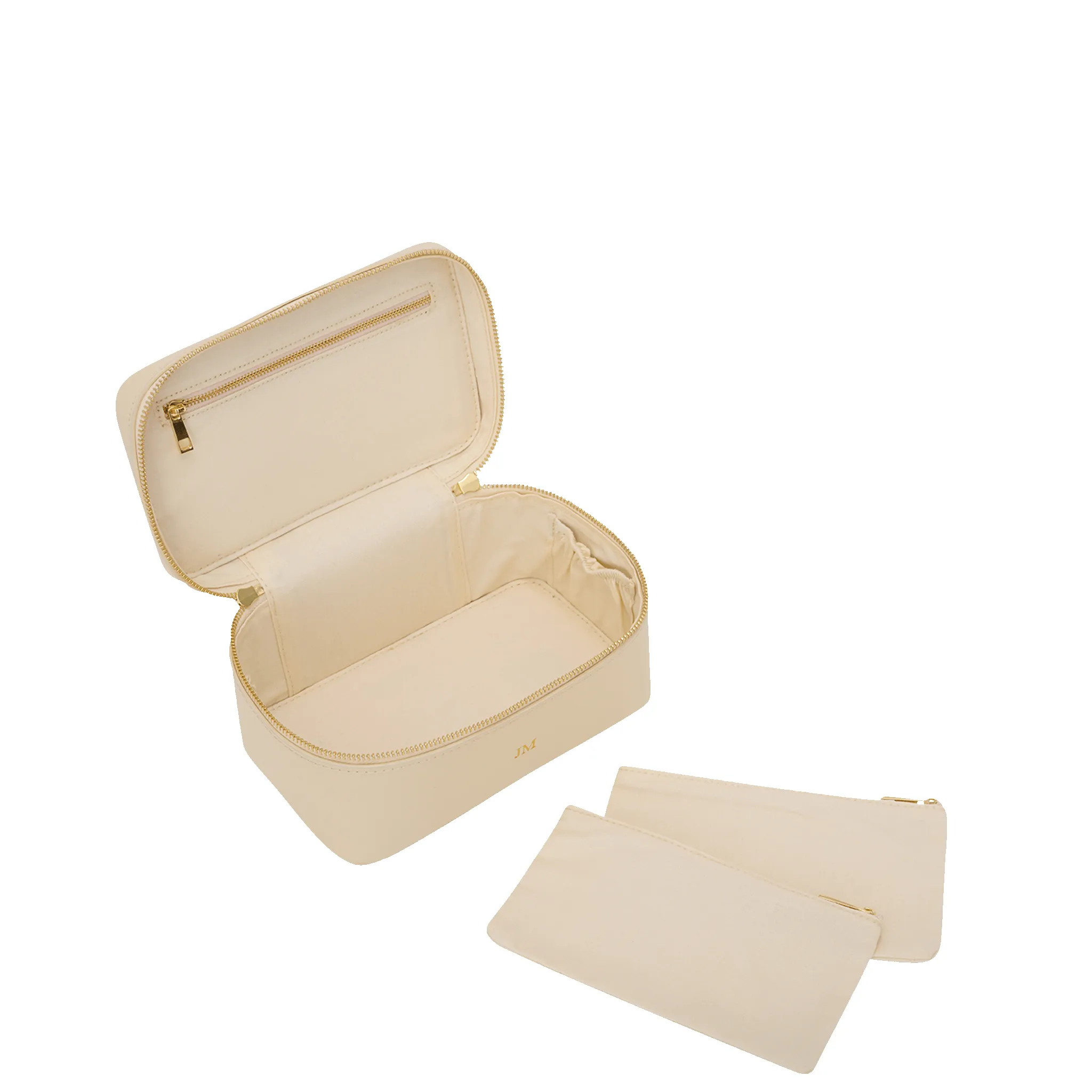 L&B Leather Travel Vanity Case - Ivory sold by Lily and Bean product image thumbnail 4