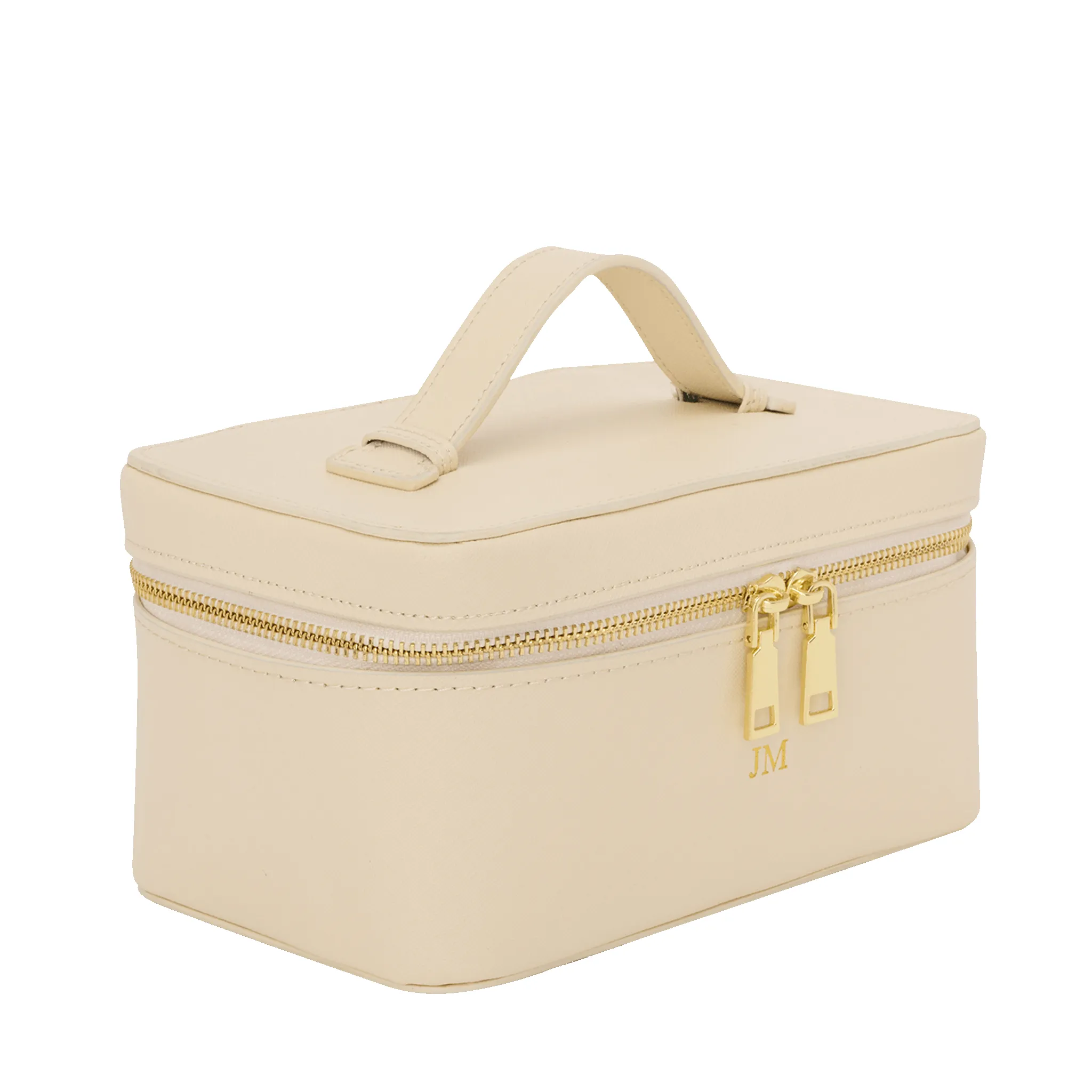 L&B Leather Travel Vanity Case - Ivory sold by Lily and Bean product image thumbnail 3