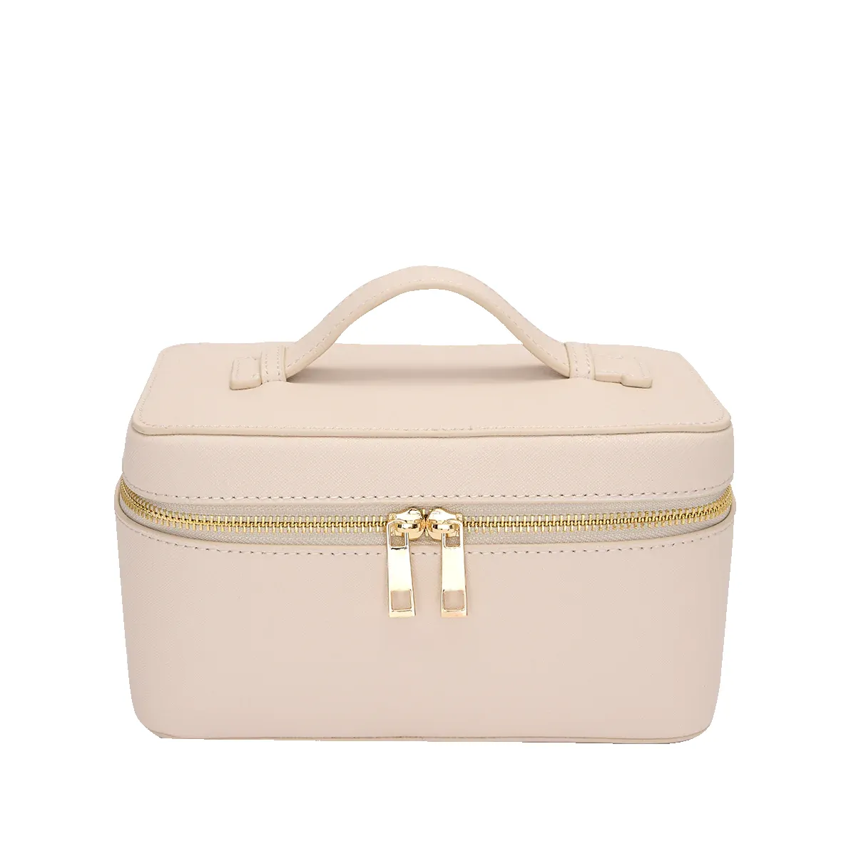 L&B Leather Travel Vanity Case - Ivory sold by Lily and Bean