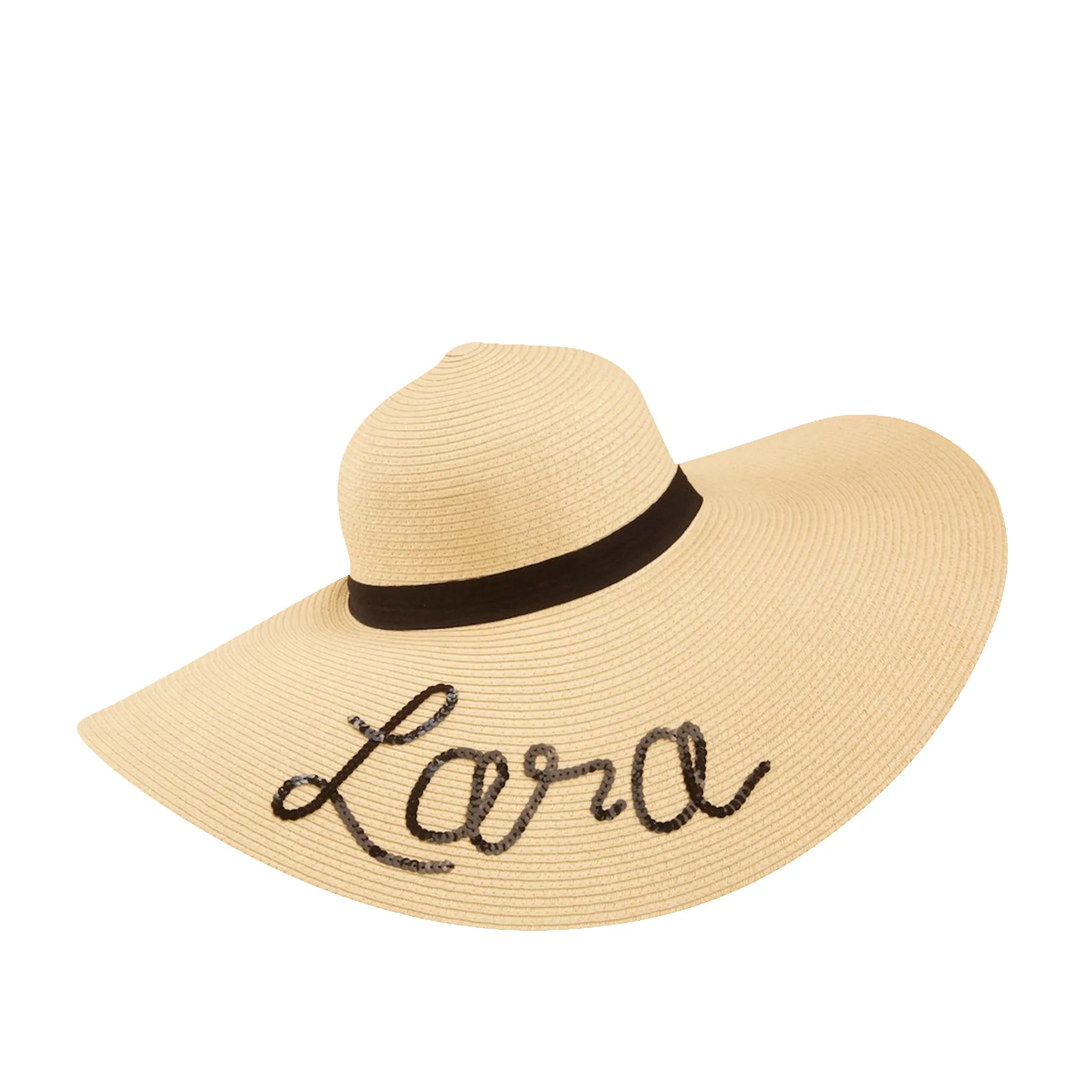 Lily & Bean Floppy any quote hat with silk band. sold by Lily and Bean