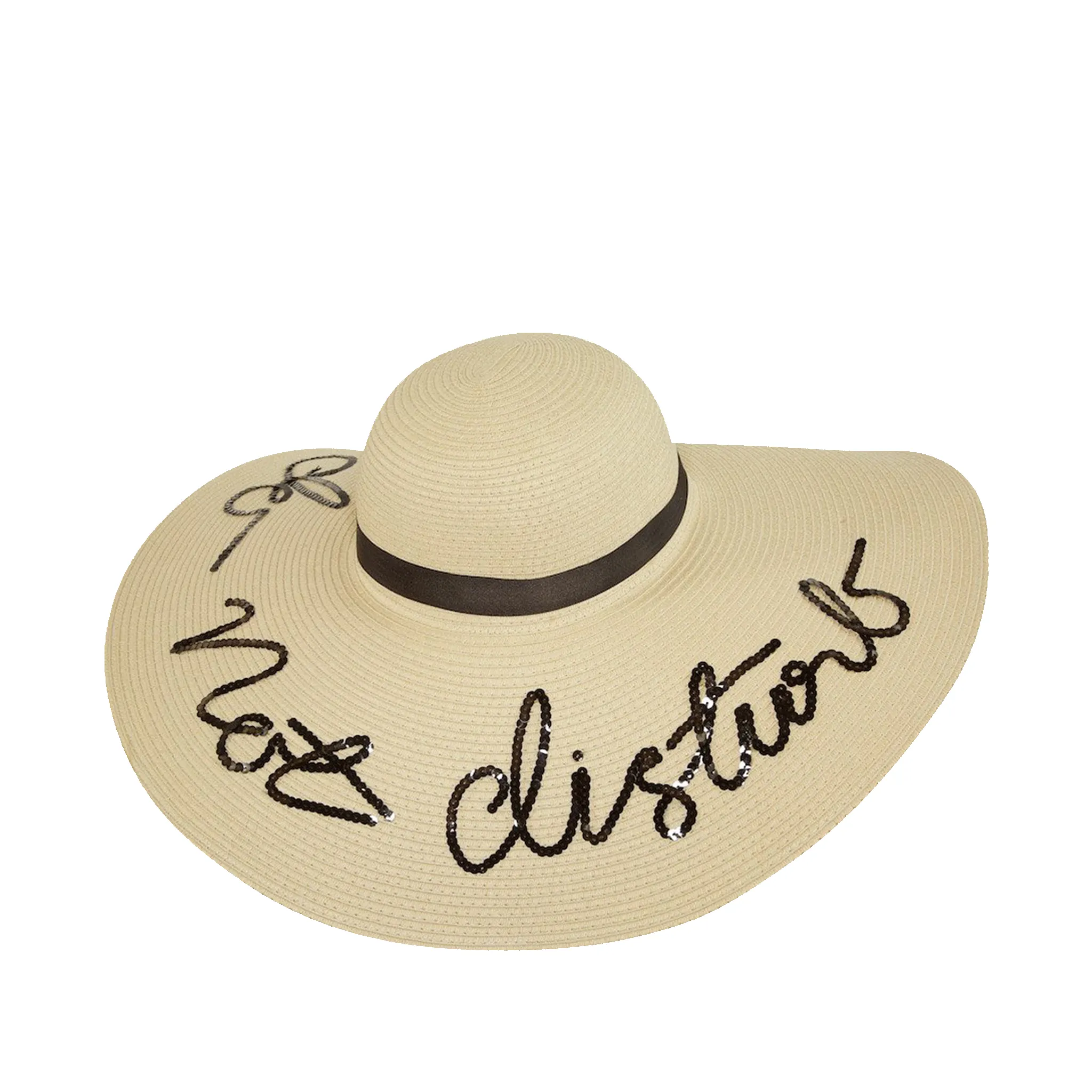 Lily & Bean Floppy any quote hat with silk band. sold by Lily and Bean product image thumbnail 3