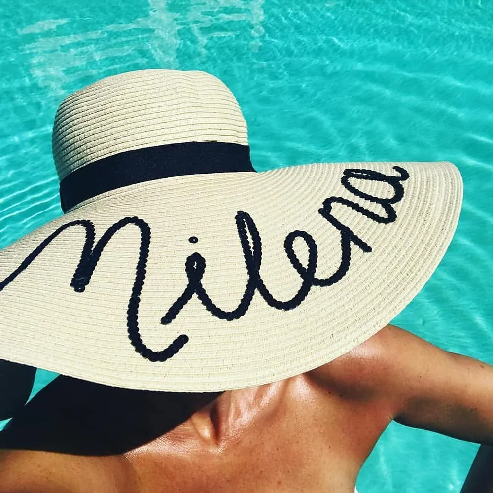 Lily & Bean Floppy any quote hat with silk band. sold by Lily and Bean product image thumbnail 2