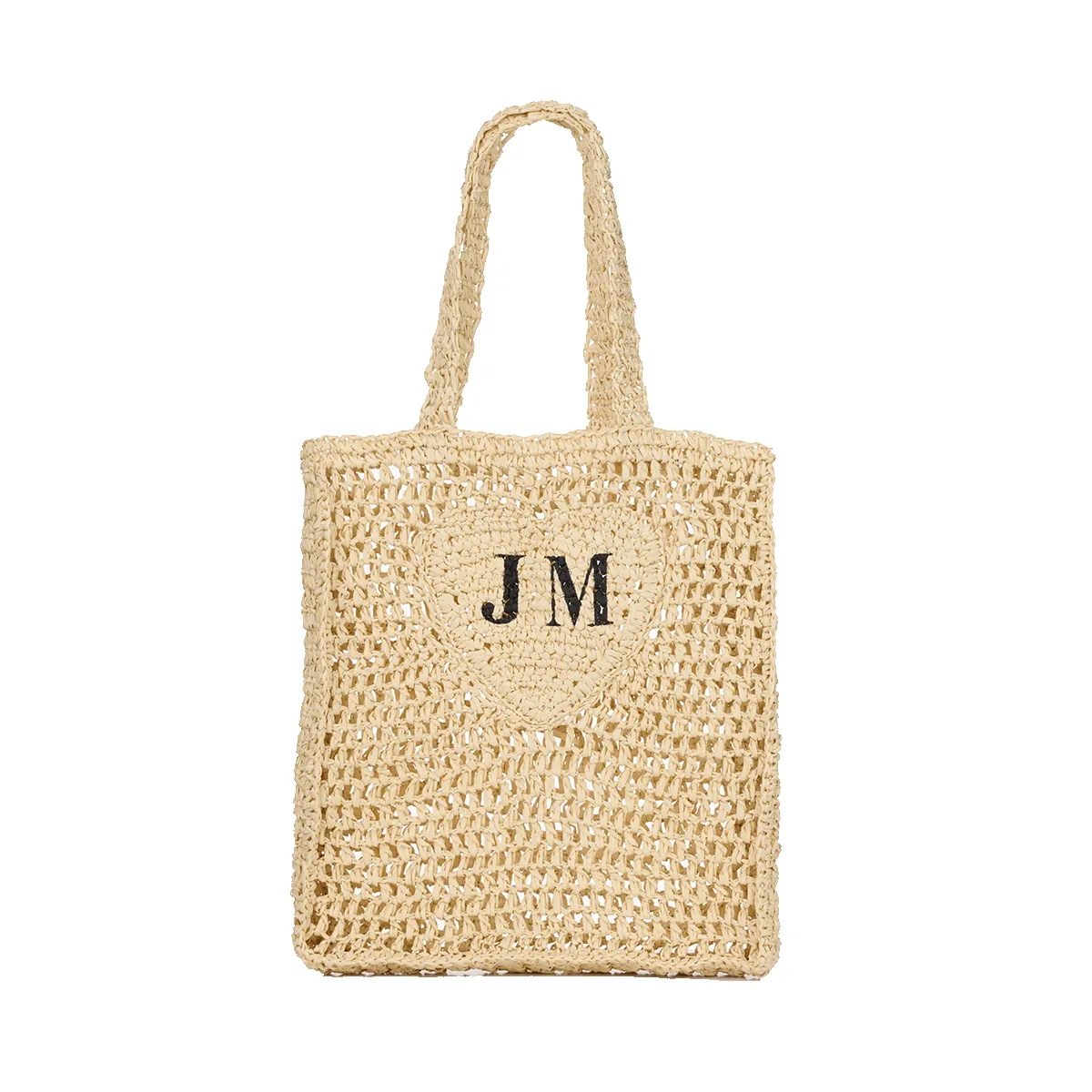 The Lily Lattice Heart Shopper - Fawn sold by Lily and Bean