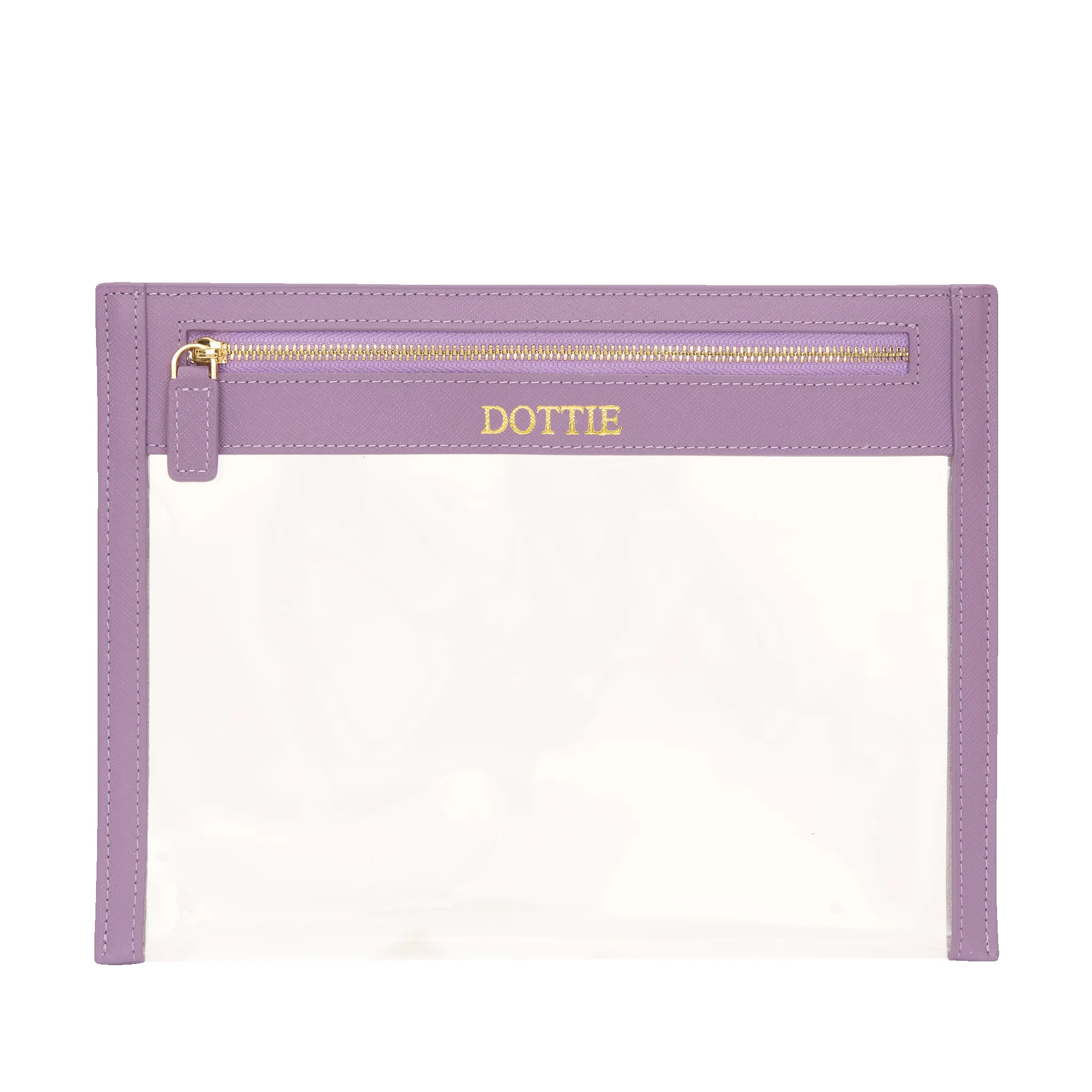 L&B Clear Travel Pouch - Lilac sold by Lily and Bean product image thumbnail 2