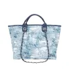 The Lily Canvas Medium - Tropical Blue - Initials Only sold by Lily and Bean