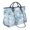 The Lily Canvas Medium - Tropical Blue - Initials Only sold by Lily and Bean