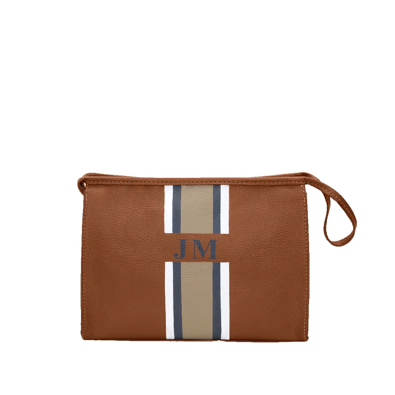 Egerton Cosmetic Bag - Tan sold by Lily and Bean