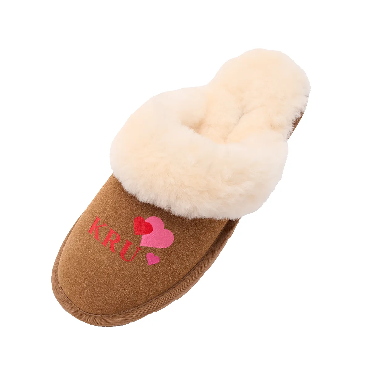 Lily & Bean Cosy Sheepskin Slippers - Hearts sold by Lily and Bean