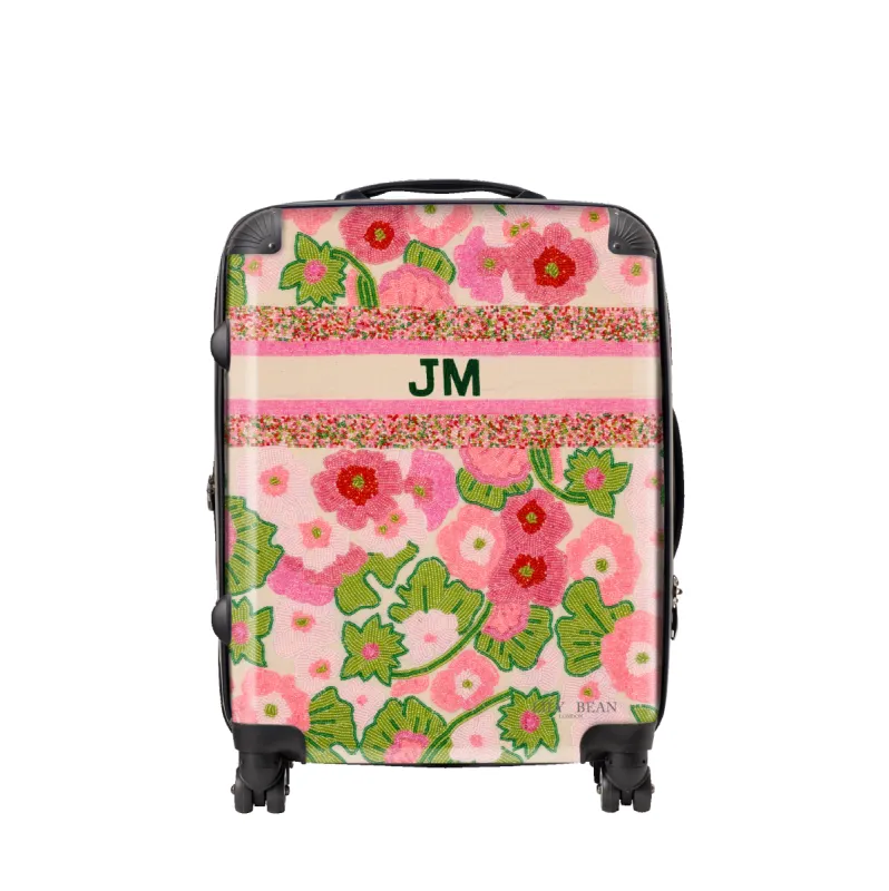 The Juliana Flower Garden Beaded Luggage sold by Lily and Bean