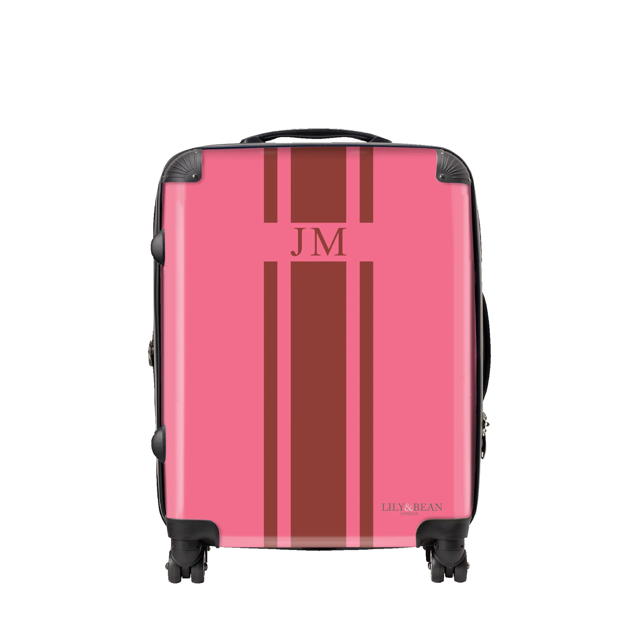 Rose Pink Hardshell Luggage sold by Lily and Bean