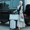 French Grey & Pink Trio Luggage Set sold by Lily and Bean
