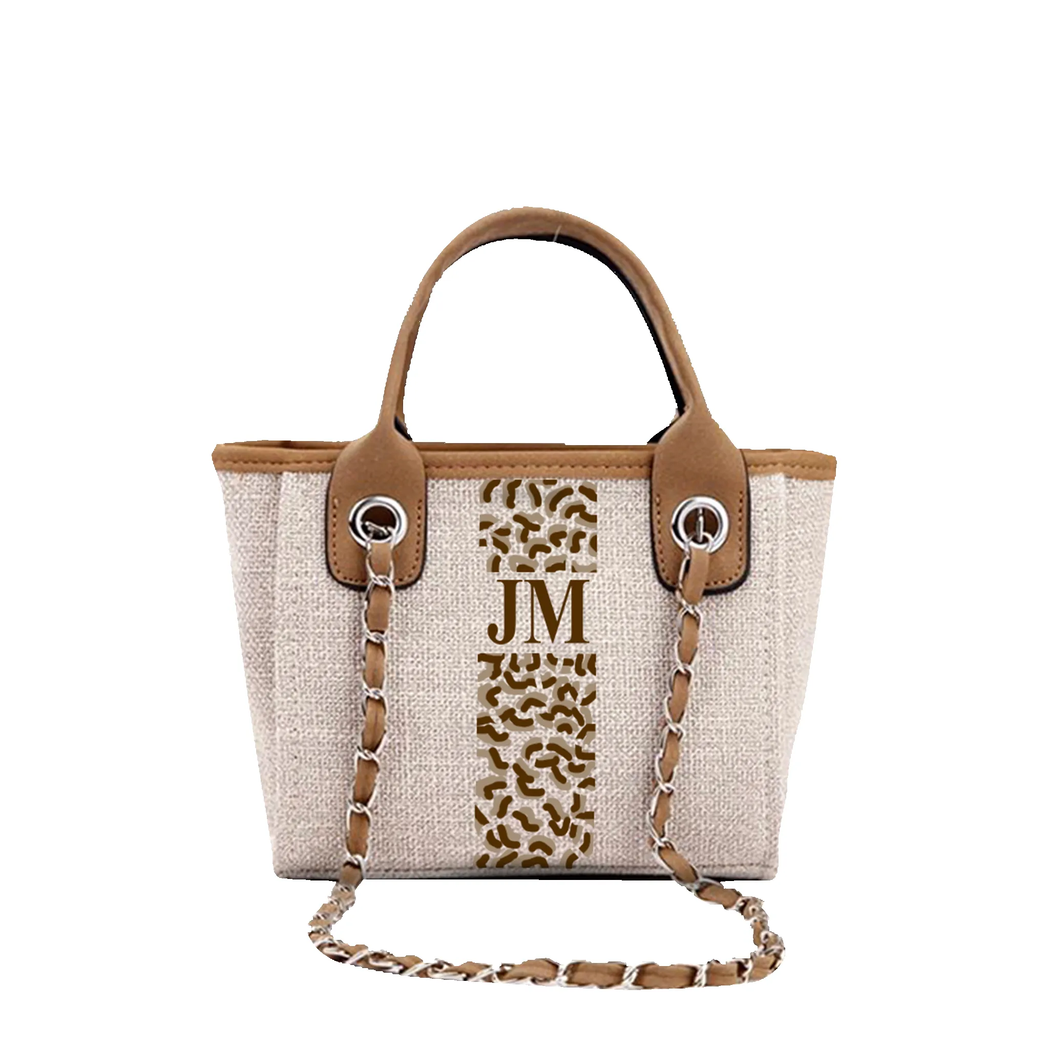 The Lily Canvas Mini - Soft Fawn - Leopard Pattern sold by Lily and Bean