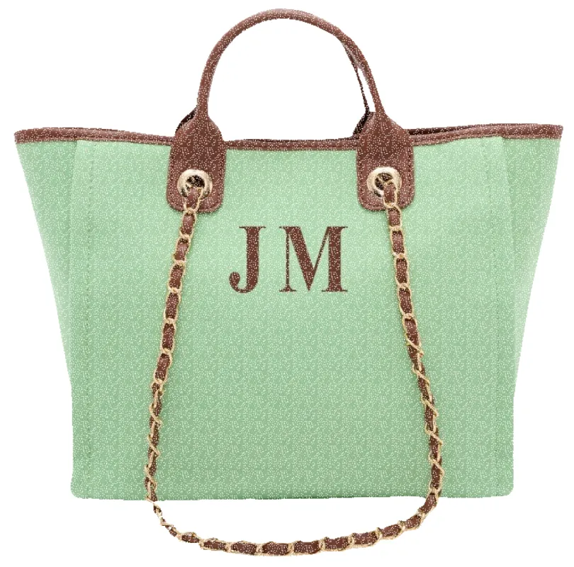 Medium Summer Green Tote sold by Lily and Bean