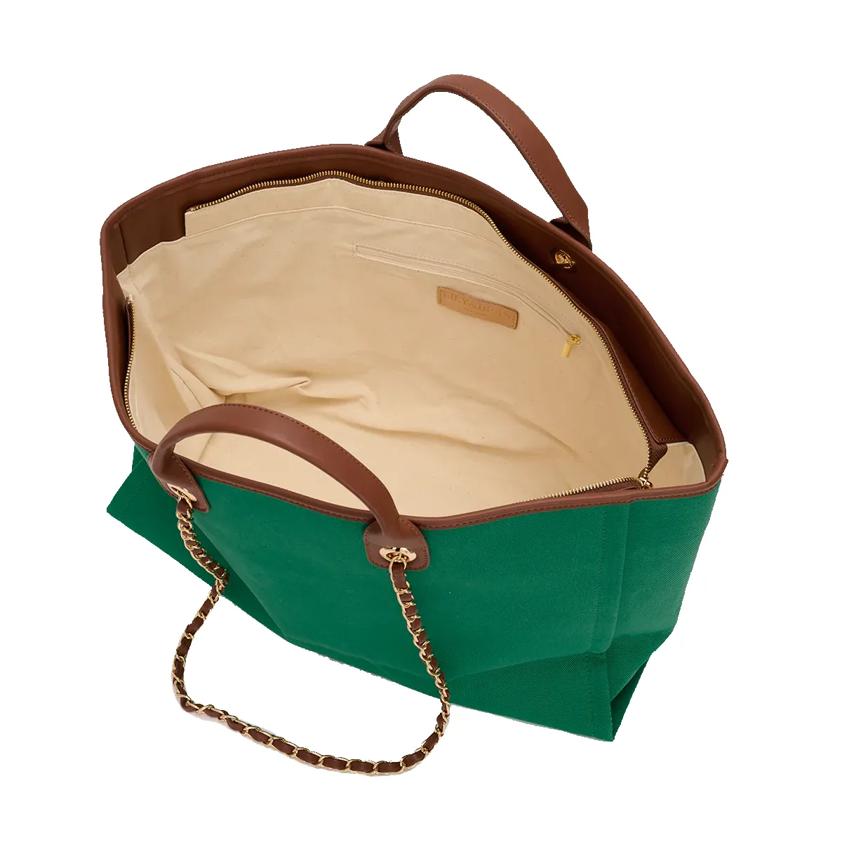 The Lily Jade Green Tote and Ultimate Cosmetic Duo sold by Lily and Bean product image thumbnail 2