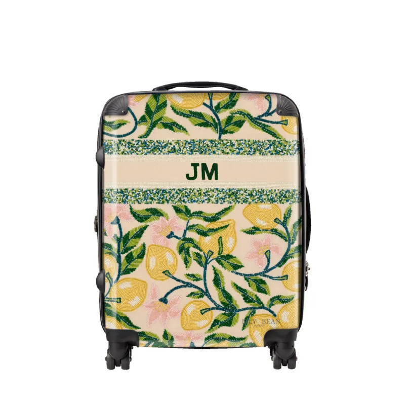 The Juliana Citron Beaded Luggage sold by Lily and Bean