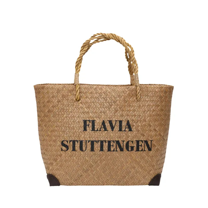 Knotted Handled Straw Bag sold by Lily and Bean