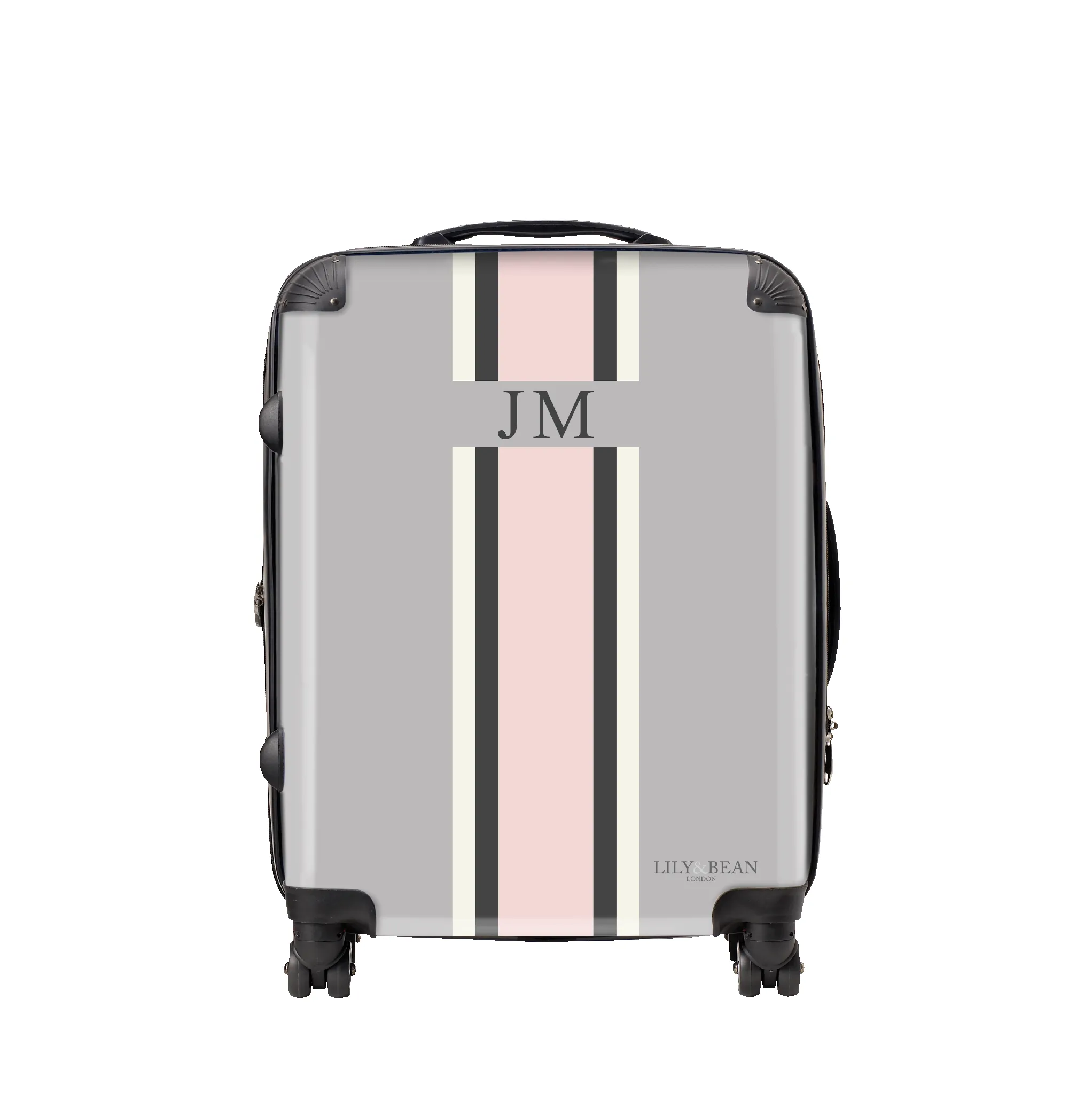 French Grey & Pink Luggage sold by Lily and Bean