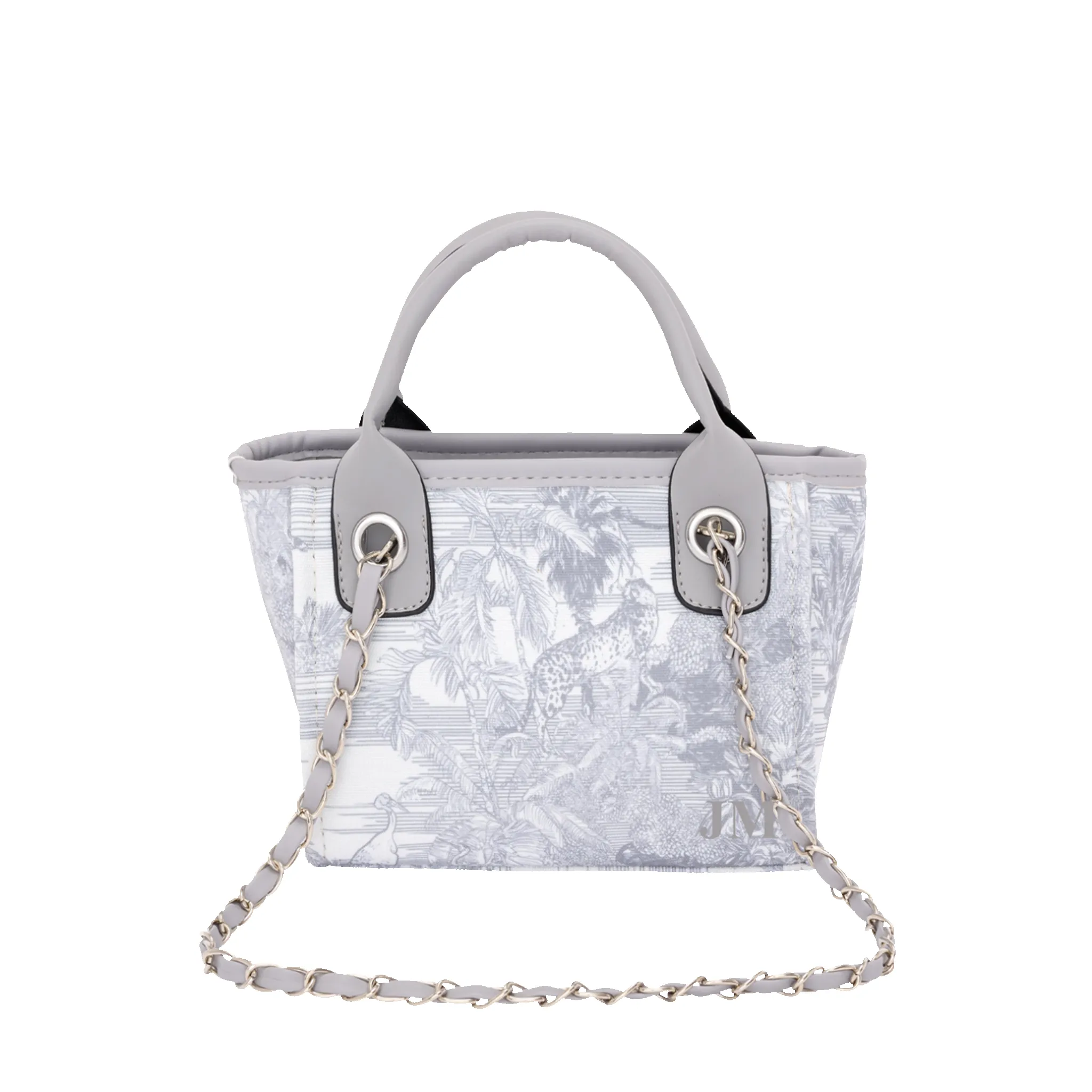 The Lily Canvas Mini - Tropical Grey - Initials Only sold by Lily and Bean