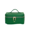 L&B Leather Travel Vanity Case - Emerald Green sold by Lily and Bean