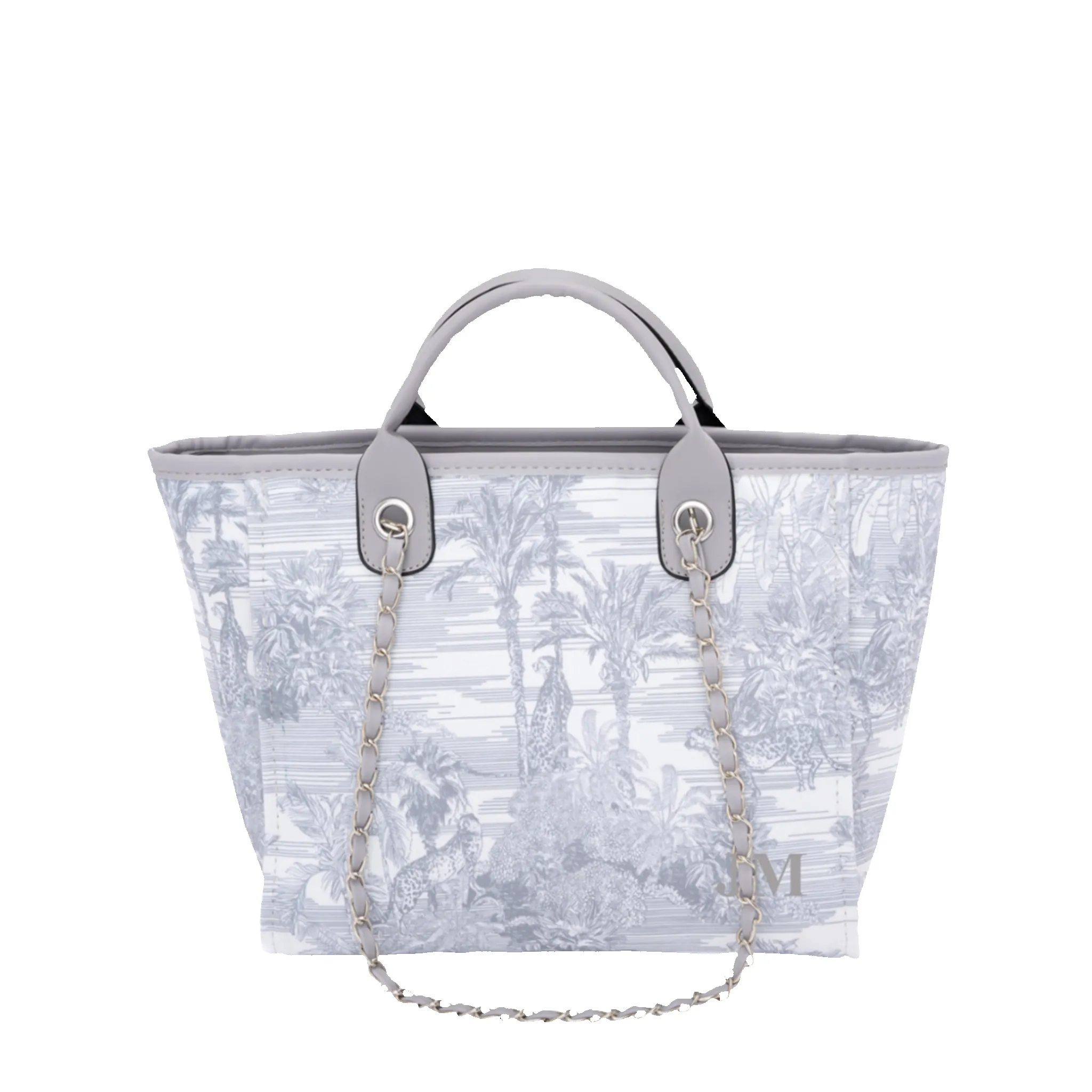 The Lily Canvas Medium - Tropical Grey - Initials Only sold by Lily and Bean