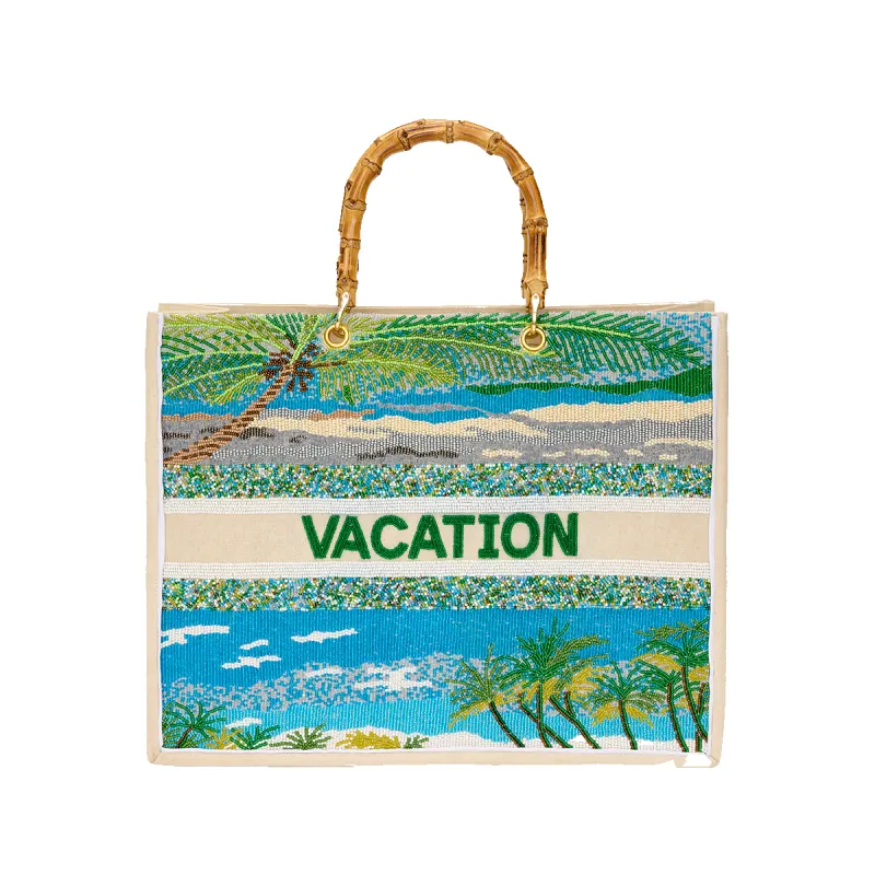 The Juliana Sandy Beaded Tote sold by Lily and Bean