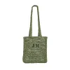 The Lily Lattice Straw Shopper - Army Green sold by Lily and Bean