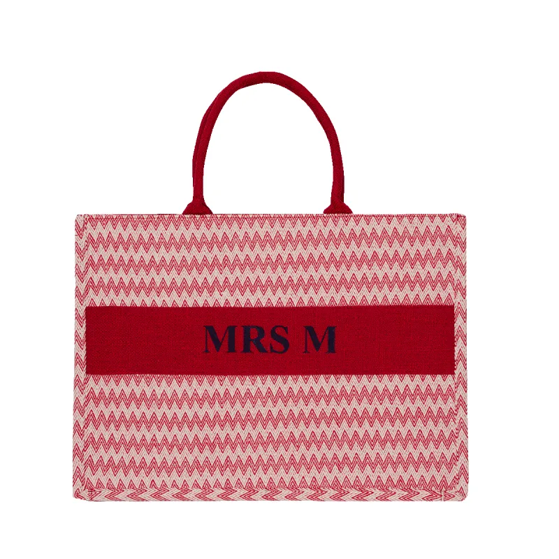 Ziggy Canvas Tote - Red sold by Lily and Bean