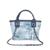 The Lily Canvas Mini - Tropical Blue - Initials Only sold by Lily and Bean