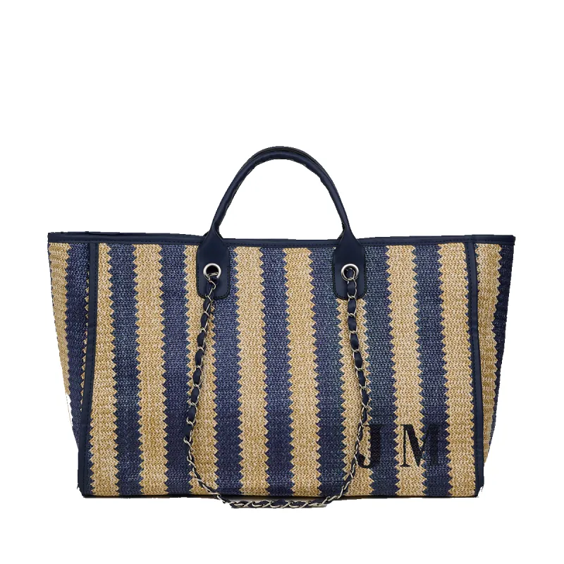 The Lily Jumbo Tote - Midnight & Cream sold by Lily and Bean