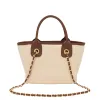 The Lily Canvas Mini - Cream with Dark Brown Handles - Design Your Own sold by Lily and Bean