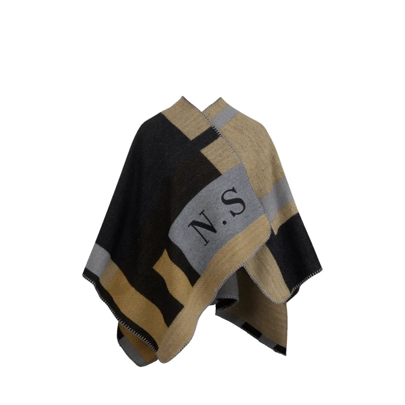 L&B Personalised Poncho Greys and Darks sold by Lily and Bean