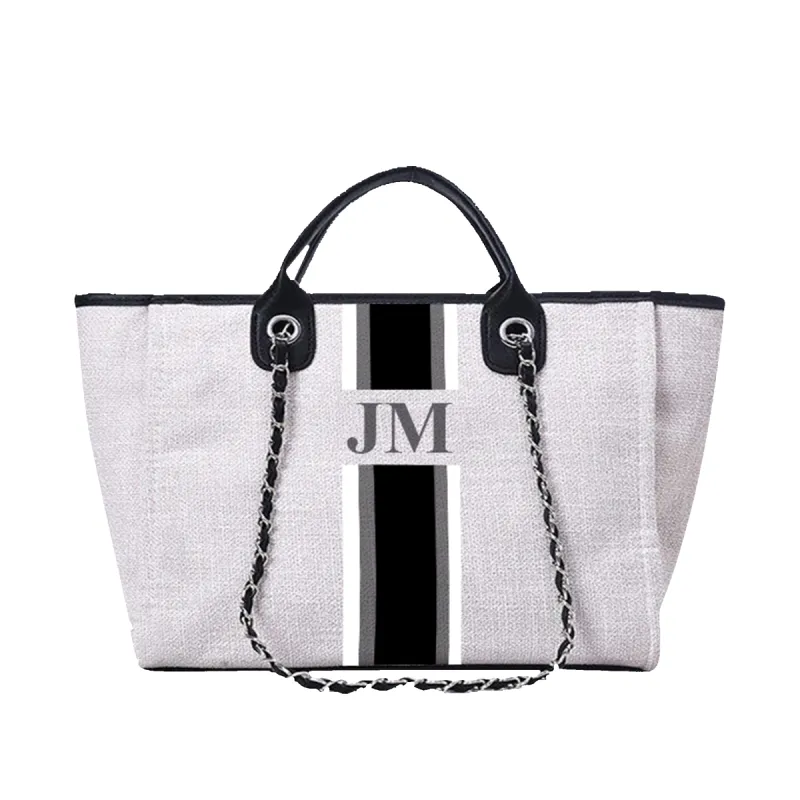The Lily Canvas Jumbo Tote - Washed Grey sold by Lily and Bean