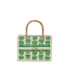 The Juliana Mini Beaded Tote - Green Cupid Bow sold by Lily and Bean