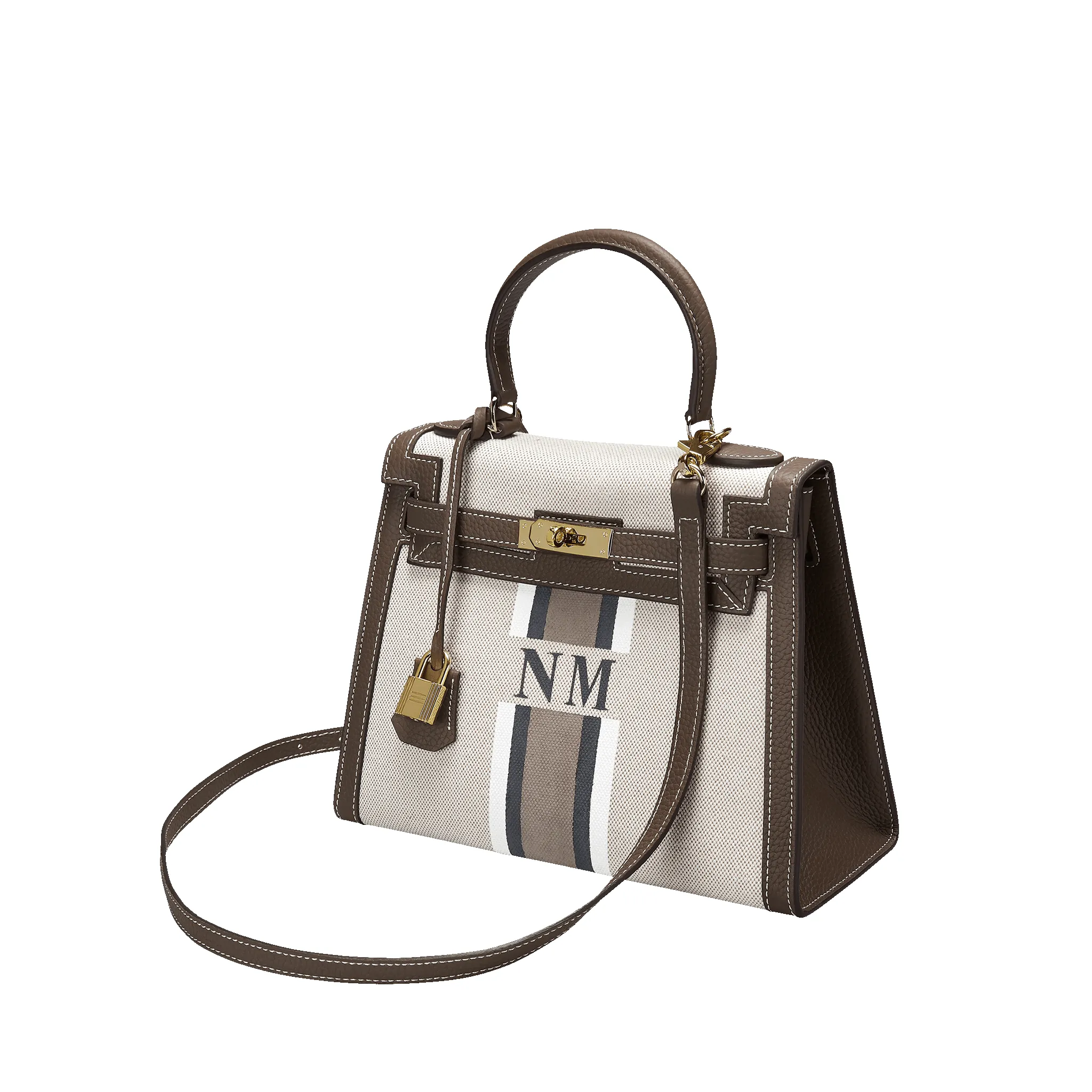 The Egerton Crossbody- Genuine Leather Hand Painted Brown sold by Lily and Bean