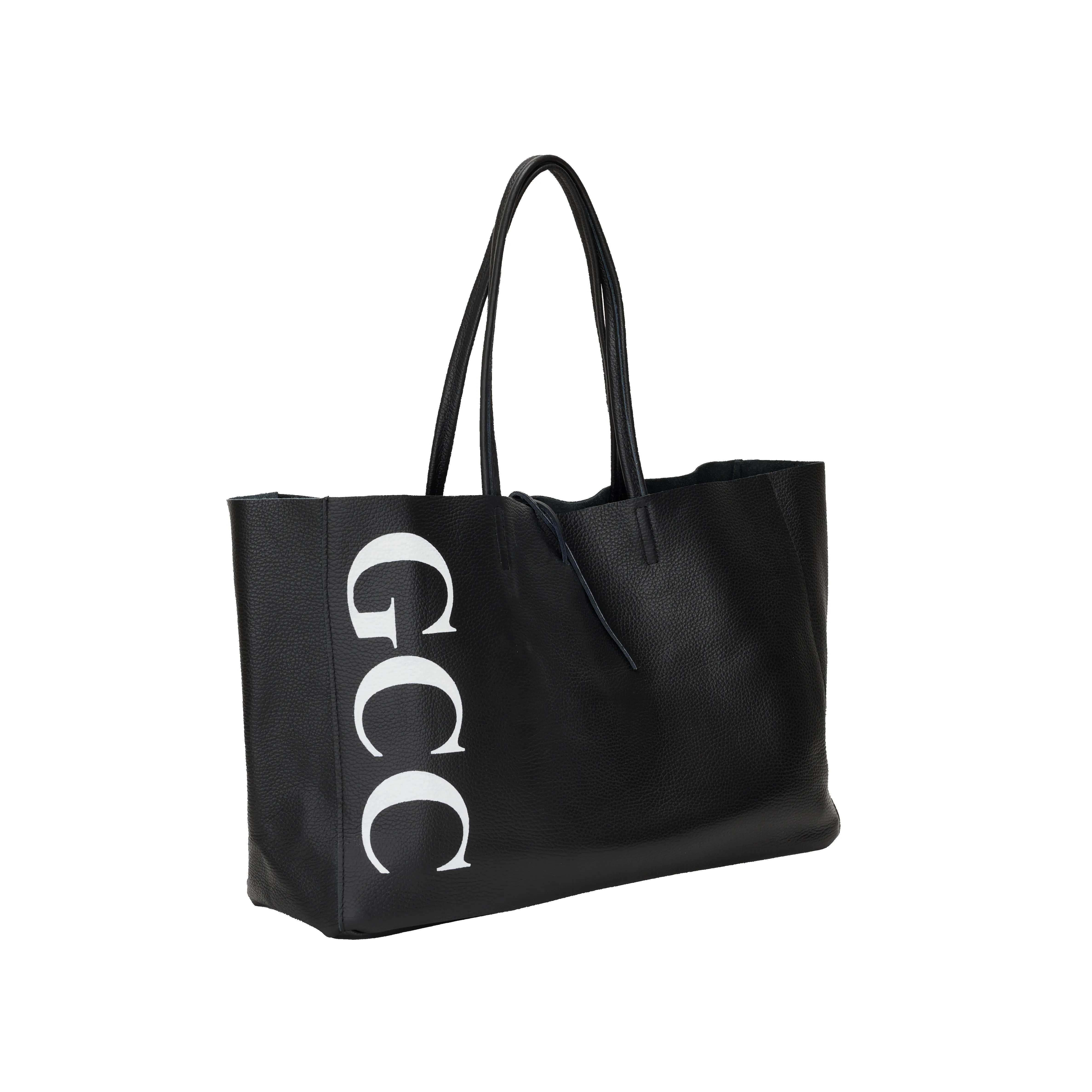 Egerton Shopper - Black & White - Initials Only sold by Lily and Bean product image thumbnail 2