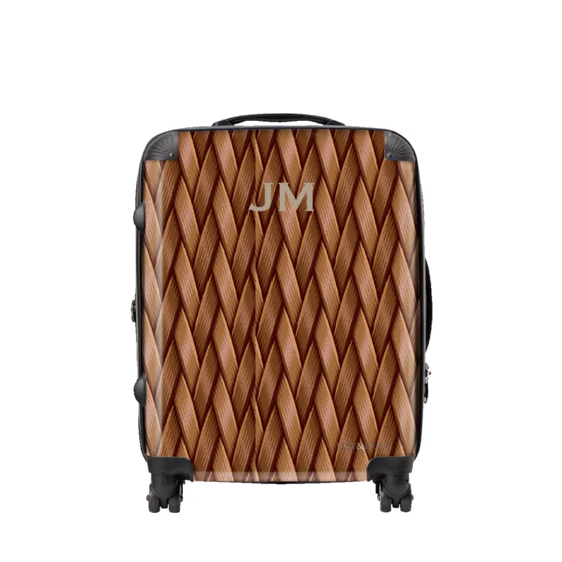 Woven Style Leather Brown Luggage sold by Lily and Bean