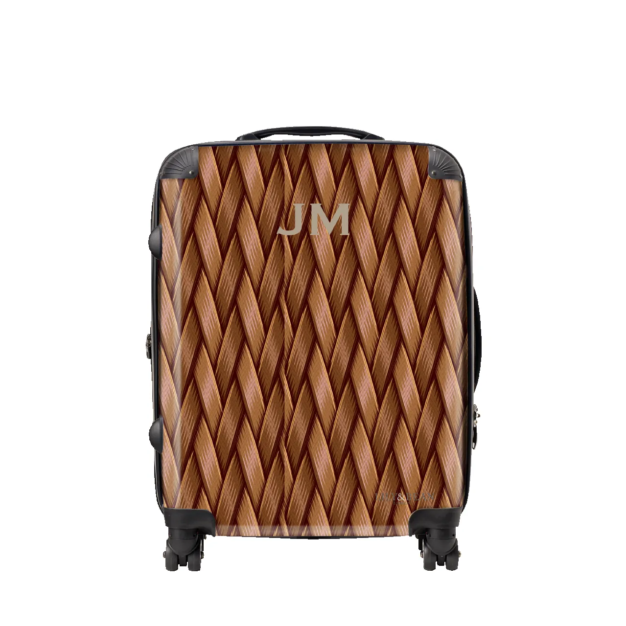 Woven Style Leather Brown Luggage sold by Lily and Bean