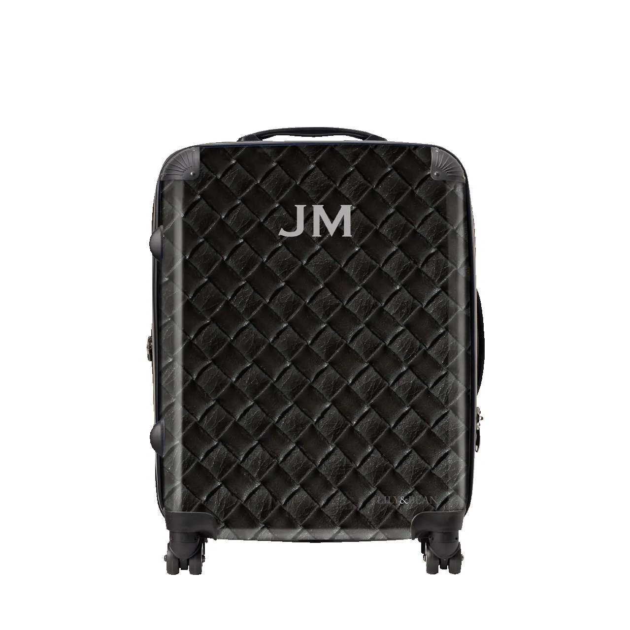 Woven Cross Style Black Luggage sold by Lily and Bean