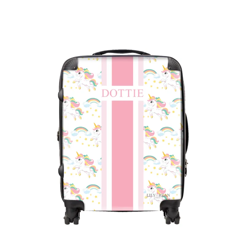 The Pink Unicorn Luggage sold by Lily and Bean