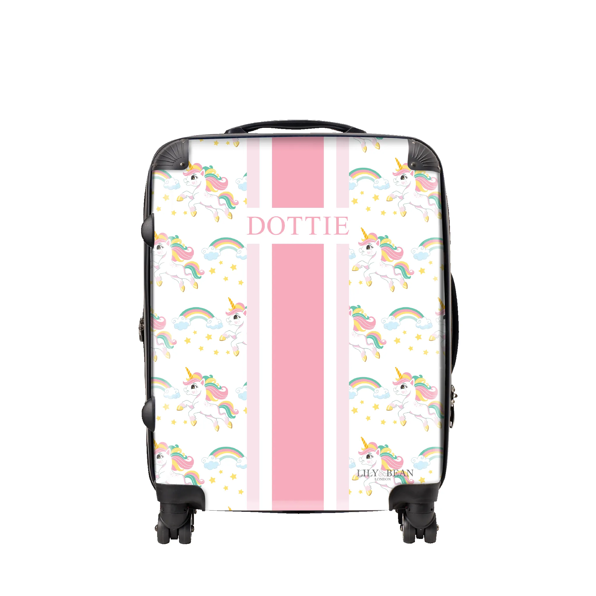The Pink Unicorn Luggage sold by Lily and Bean