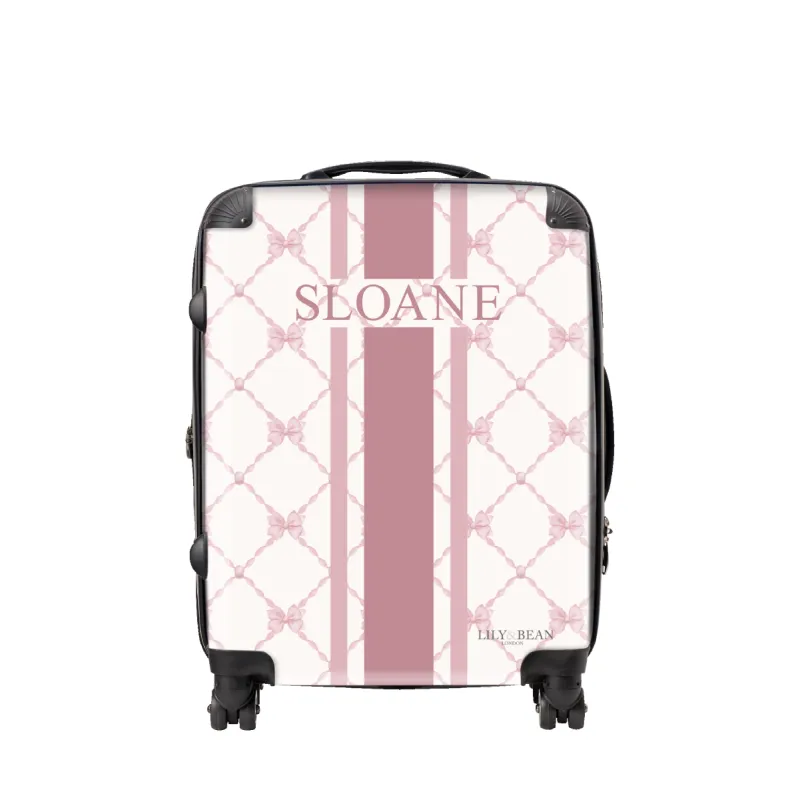 The Pink Bow Luggage sold by Lily and Bean