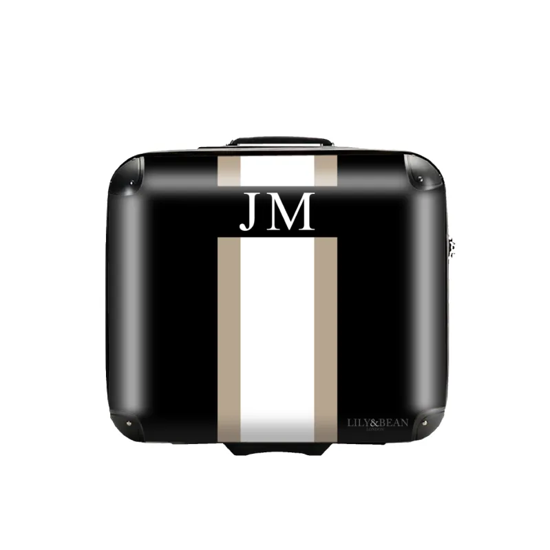 Black with Taupe Business Luggage sold by Lily and Bean