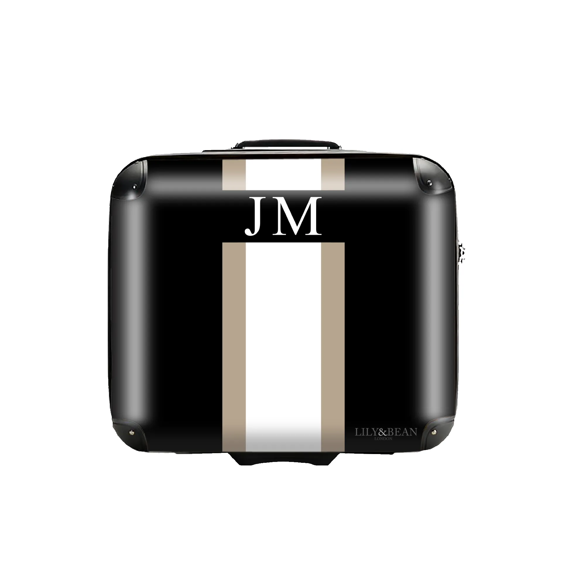 Black with Taupe Business Luggage sold by Lily and Bean