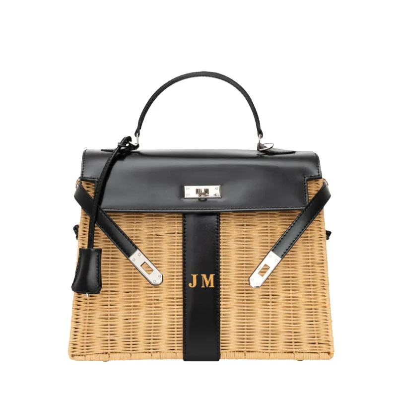 Lily & Bean Large Rattan Black sold by Lily and Bean