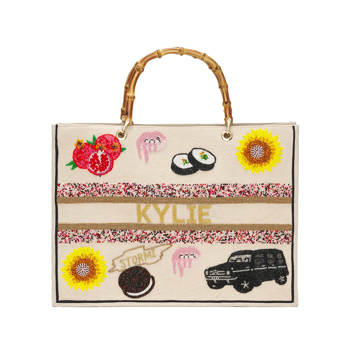 A totally bespoke YOU 'favourite things' bag sold by Lily and Bean